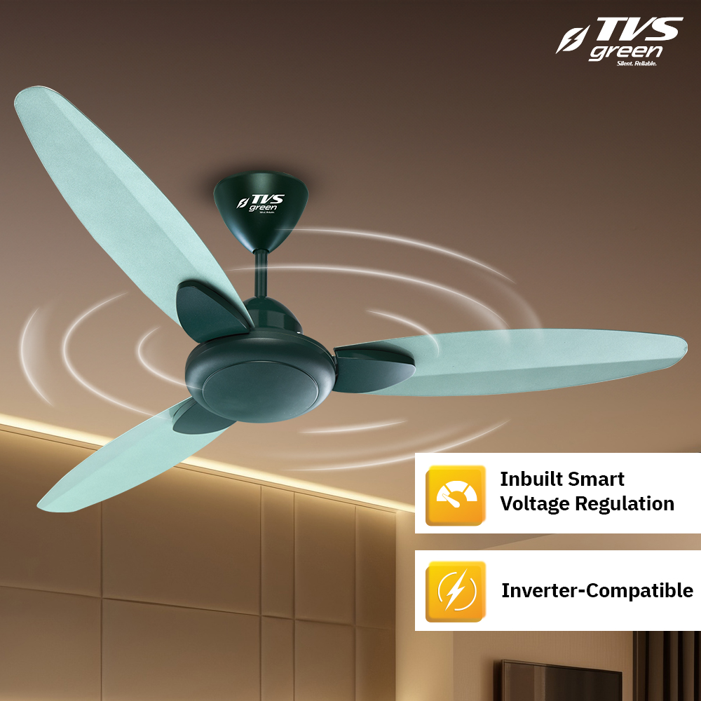 TVS GREEN Nova 1200 mm 3 Blades 35 W Leafy Green Ceiling Fans_2