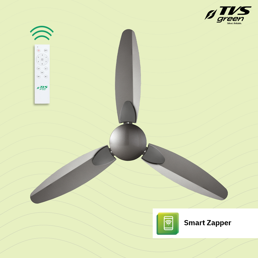TVS GREEN Eternia 1200 mm 3 Blades 36 W Titanium Silver Ceiling Fans_1
