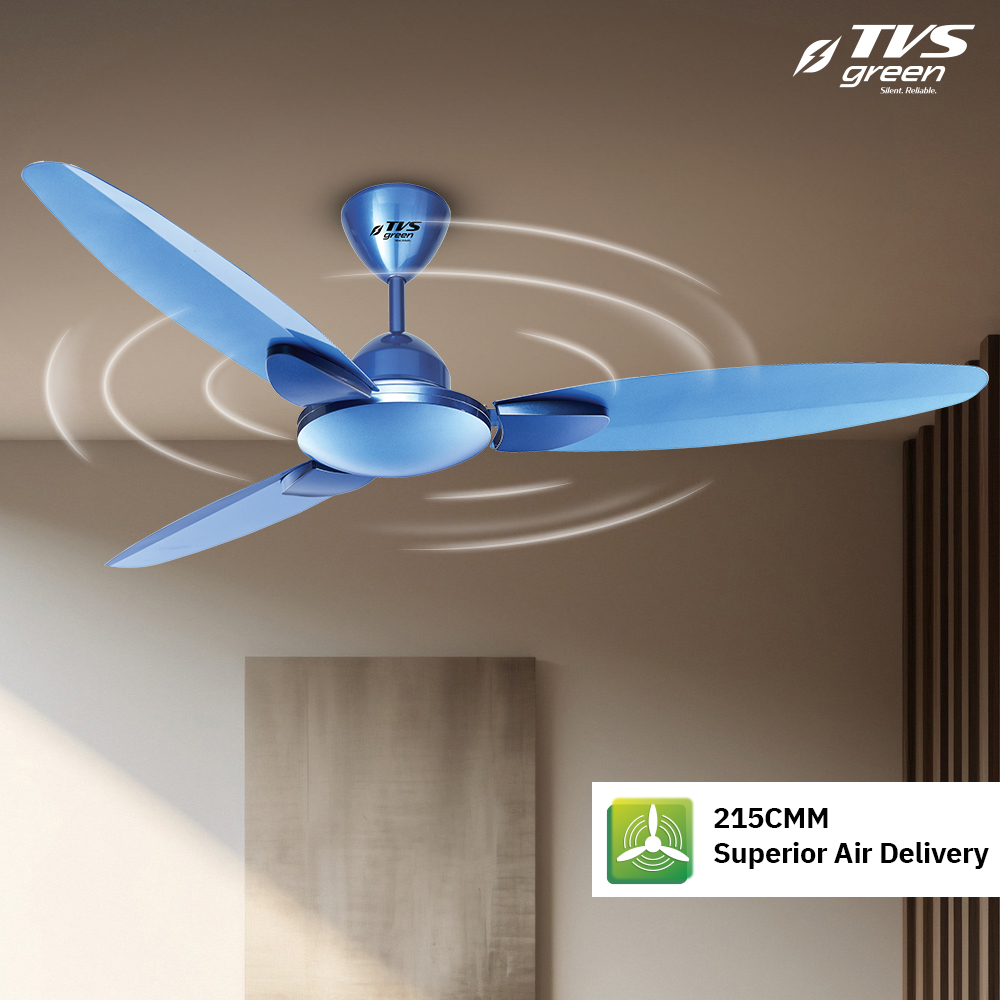 TVS GREEN Eternia 1200 mm 3 Blades 36 W Indigo Blue Ceiling Fans_2