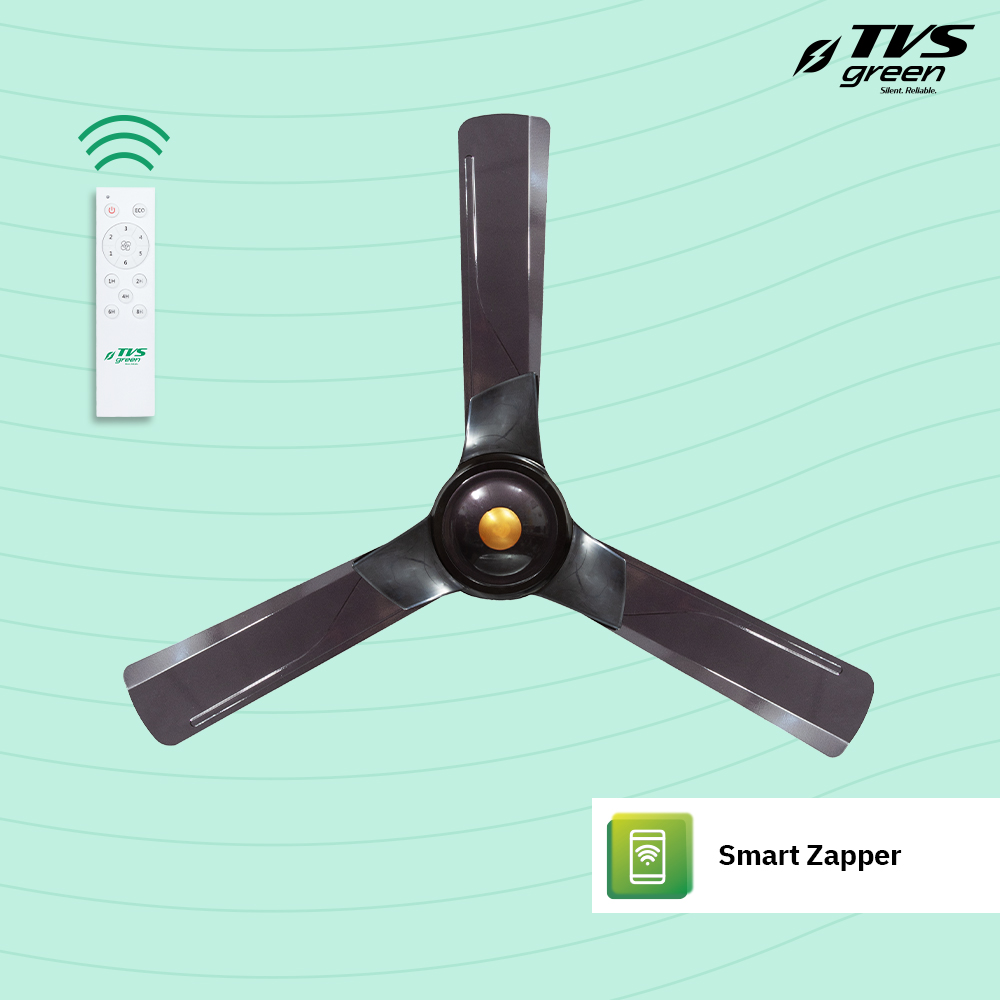 TVS GREEN Lena 1200 mm 3 Blades 35 W Coffee Brown Ceiling Fans_1