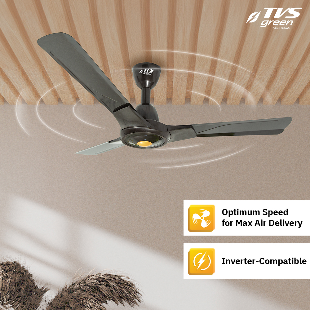 TVS GREEN Lena 1200 mm 3 Blades 35 W Coffee Brown Ceiling Fans_2