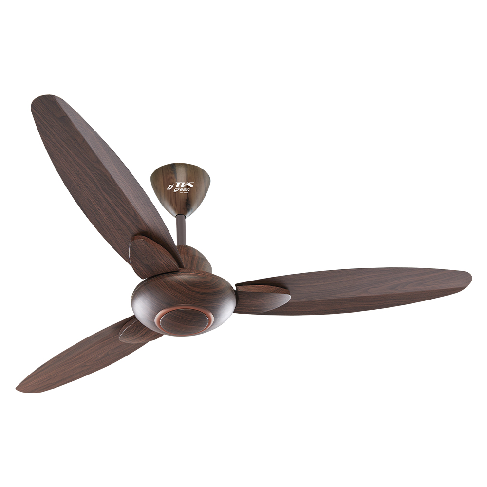 TVS GREEN Ario 1200 mm 3 Blades 35 W Dark Wood Ceiling Fans_1