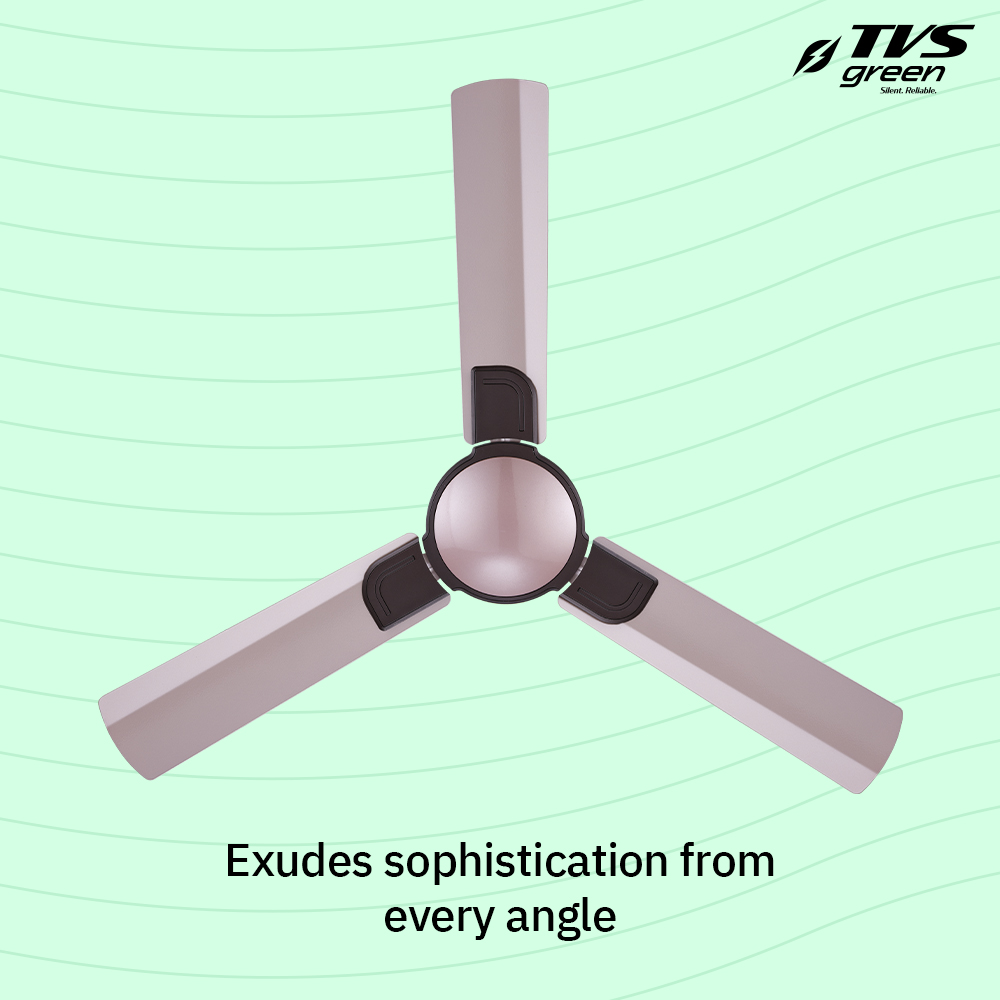 TVS GREEN Sapphire 1200 mm 3 Blades 35 W Choco Pink Ceiling Fans_1