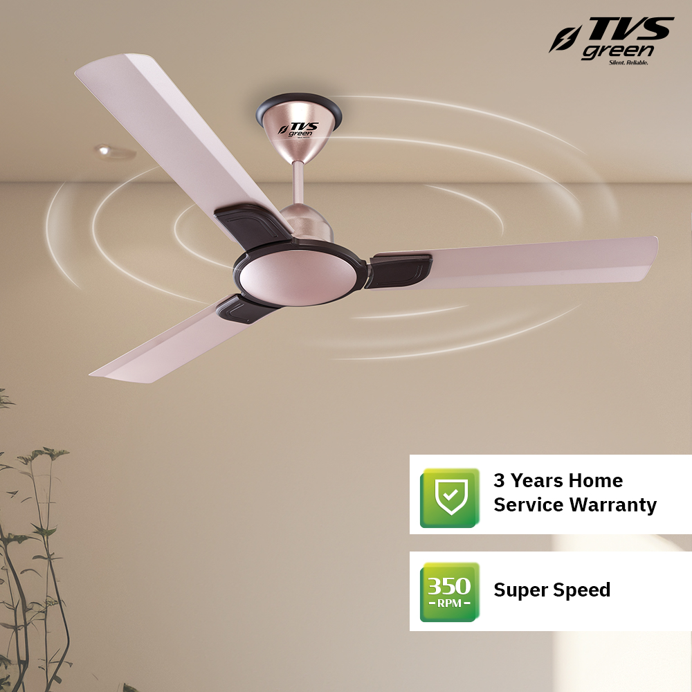 TVS GREEN Sapphire 1200 mm 3 Blades 35 W Choco Pink Ceiling Fans_2