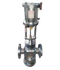 SRK 25 mm Pneumatic Stainless Steel Globe Valves Flanged_0