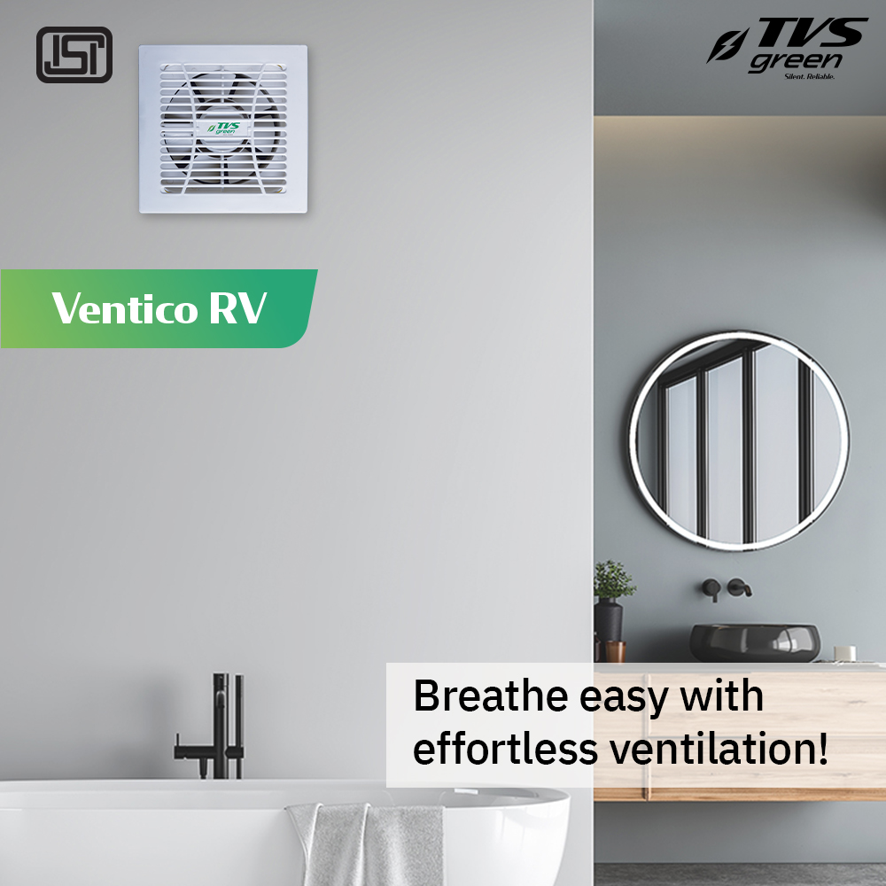 TVS GREEN VENTICO RV 6 in 7 Blades 25 W Exhaust Fans_4