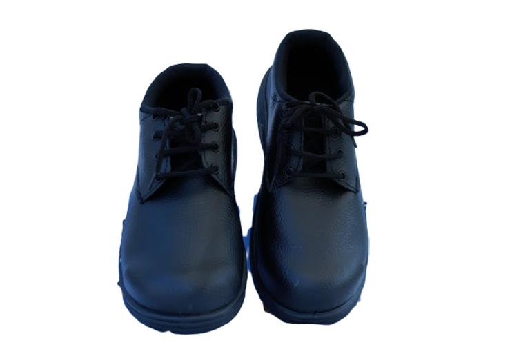 Synthetic Leather Fiber Glass Toe Safety Shoes Black_1