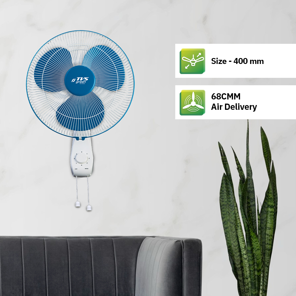 TVS GREEN ZESTO 400 mm 3 Blades Wall Fan_1