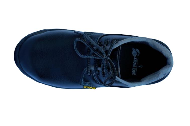 Synthetic Leather Steel Toe Safety Shoes Black_1