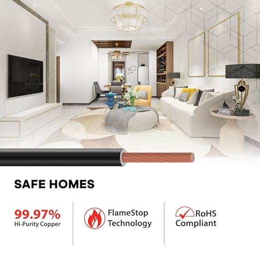 Etira 4 sqmm FR Electric Wire Black 90 m_2