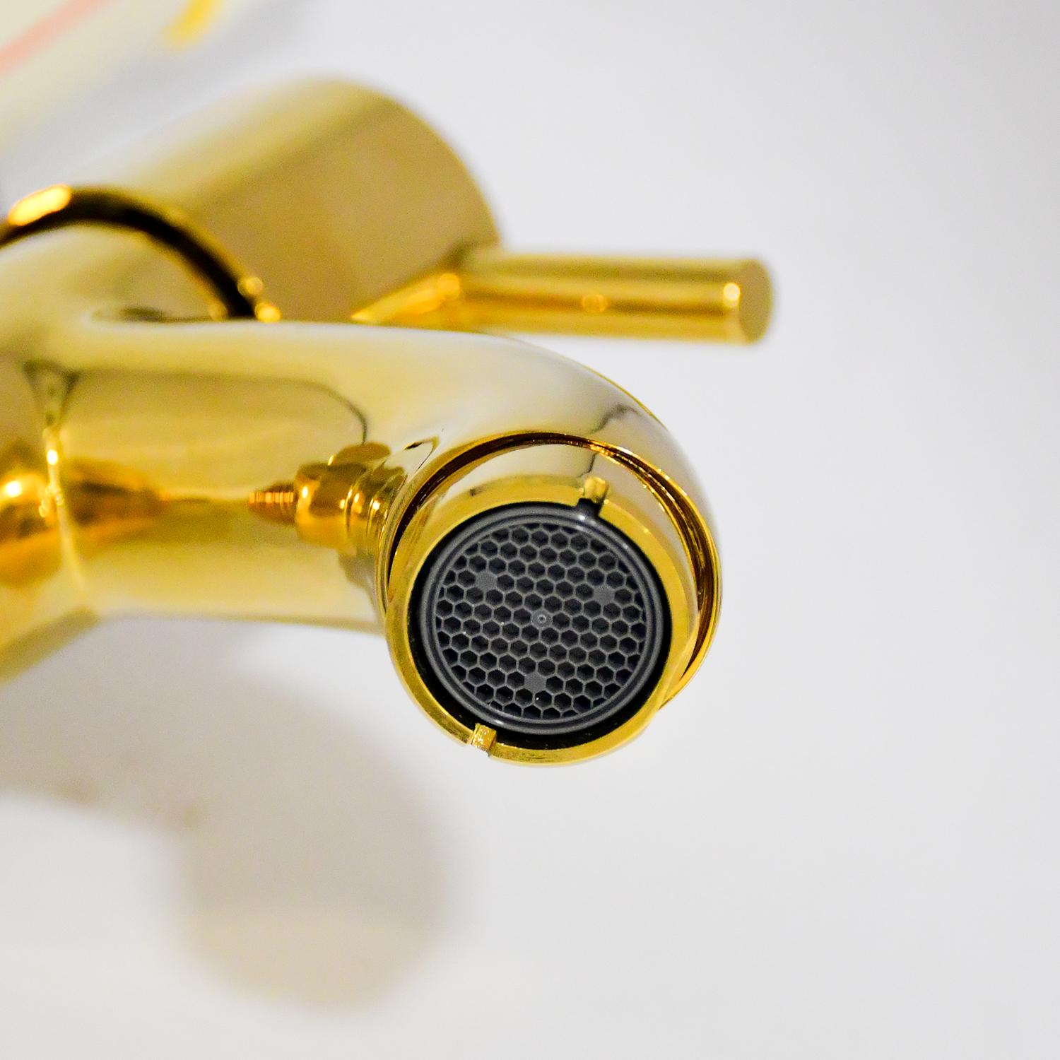 D&B Bathware 15 mm Brass Taps Chrome Finish 2-way tap (Empire Gold)_2