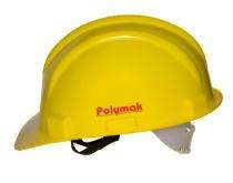 Polymak HDPE Yellow Ratchet Safety Helmets_0