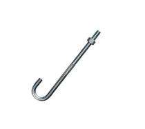 GNB M10 - M64 Mild Steel Foundation Bolts J Shape 1.5 ft_0
