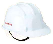 Polymak Plastic White Ratchet Safety Helmets_0
