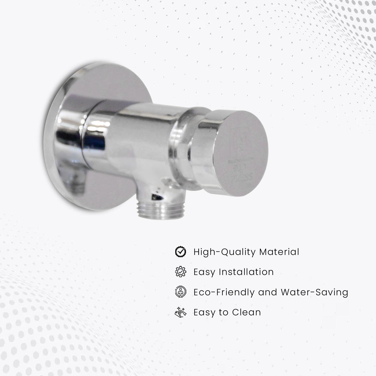 D&B Bathware Polished Angle Valve Faucet Pressmatic_2