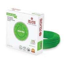 Polycab 6 sqmm Green Eco Friendly HR FR LSH LF Electric Wire Green 90 m_0