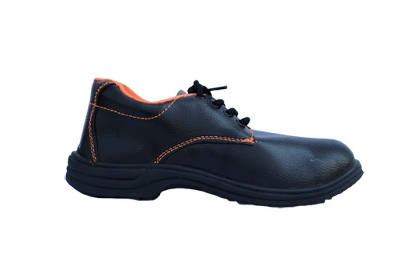 Suede Leather Steel Toe Safety Shoes Black_2