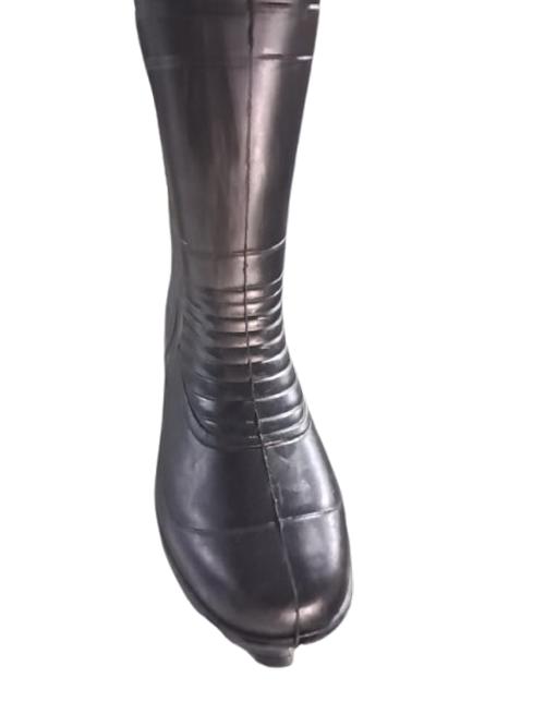 Emrald Black PVC Double Density Gumboots_1