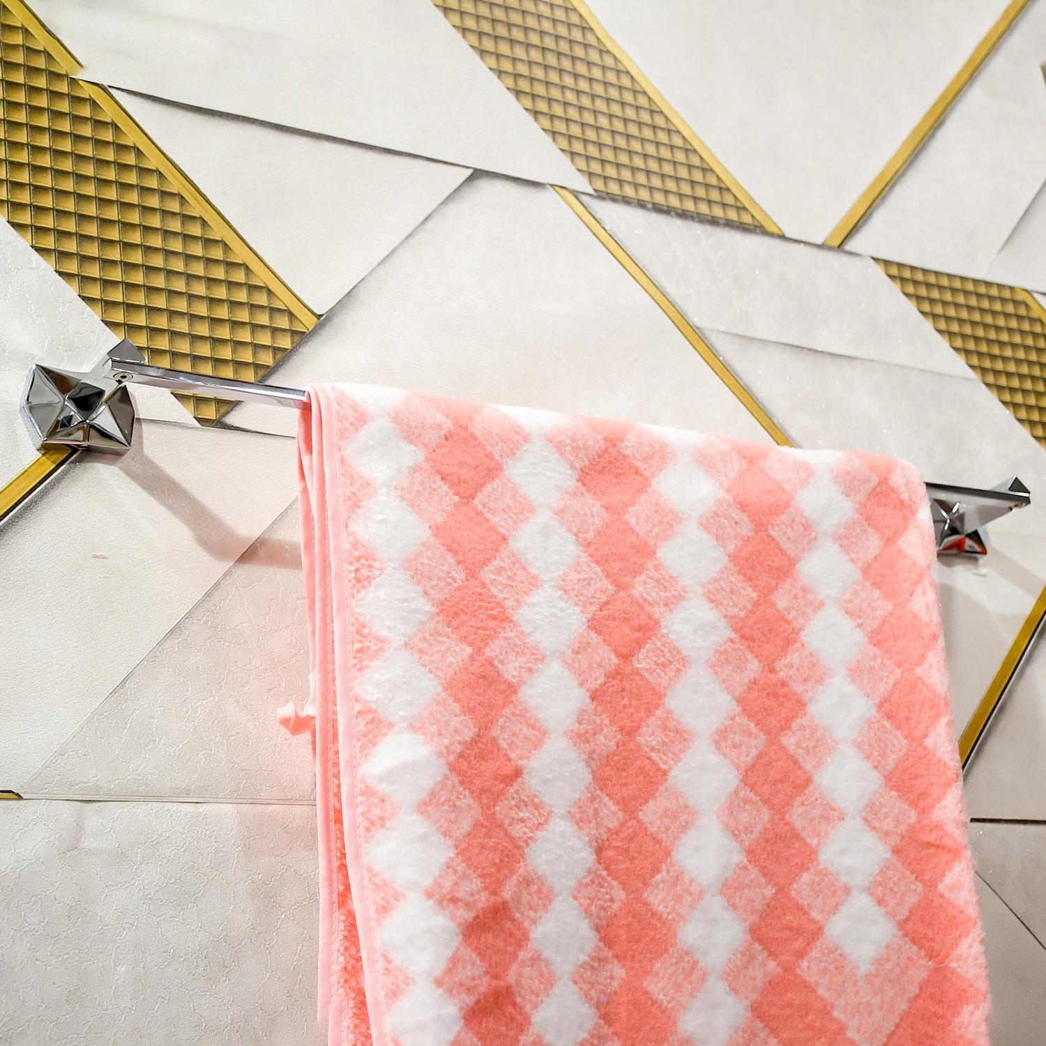 D&B Bathware Gloria Single Bar Towel Rail 300 x 30 mm Dia Stainless Steel_3