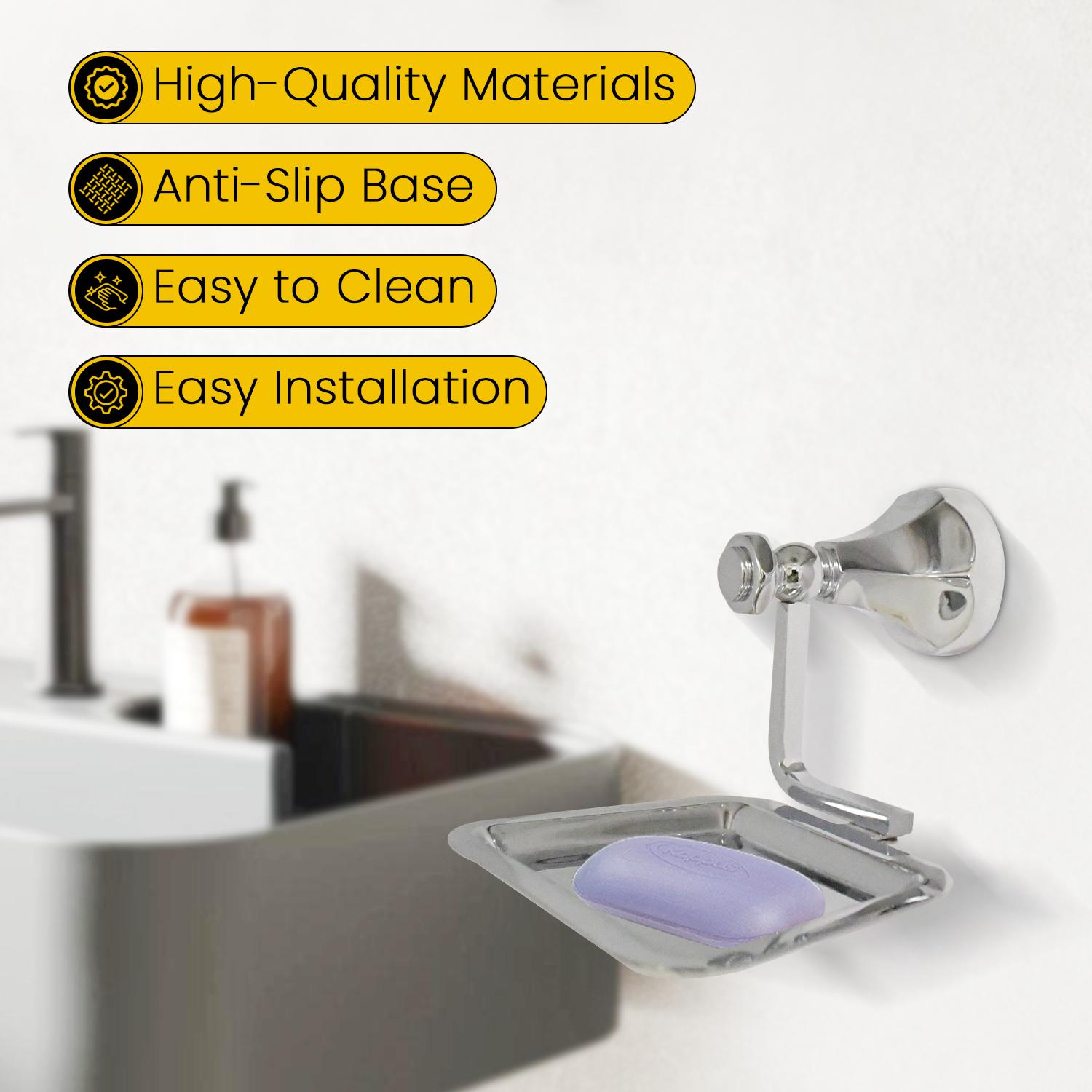 D&B Bathware Rectangular Stainless Steel Soap Dish_1