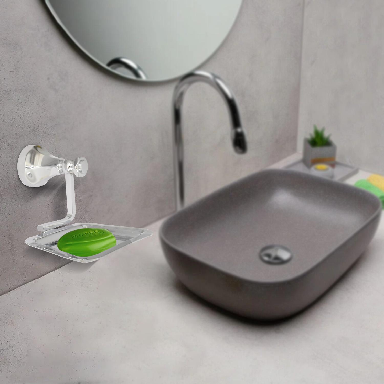 D&B Bathware Rectangular Stainless Steel Soap Dish_2