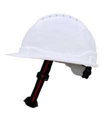 SAFE DOT HDPE White Air Ventilated Safety Helmets ARMOR_0