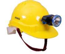 SAFE DOT HDPE Yellow Air Ventilated and Torch Safety Helmets SDH-LED_0