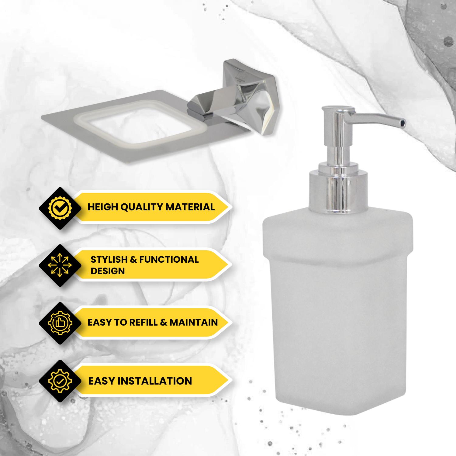 D&B Bathware Wall Mounted Manually Hand Operated Liquid Soap Dispenser_1
