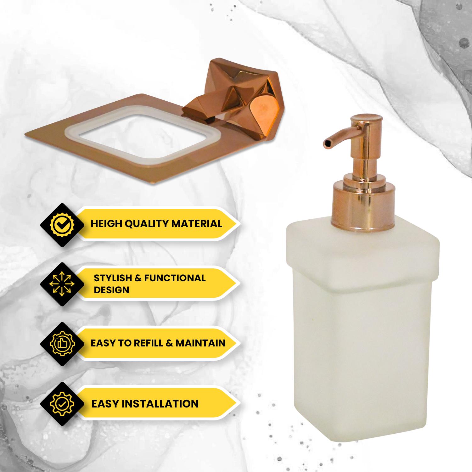 D&B Bathware Wall Mounted Manually Hand Operated Liquid Soap Dispenser_1