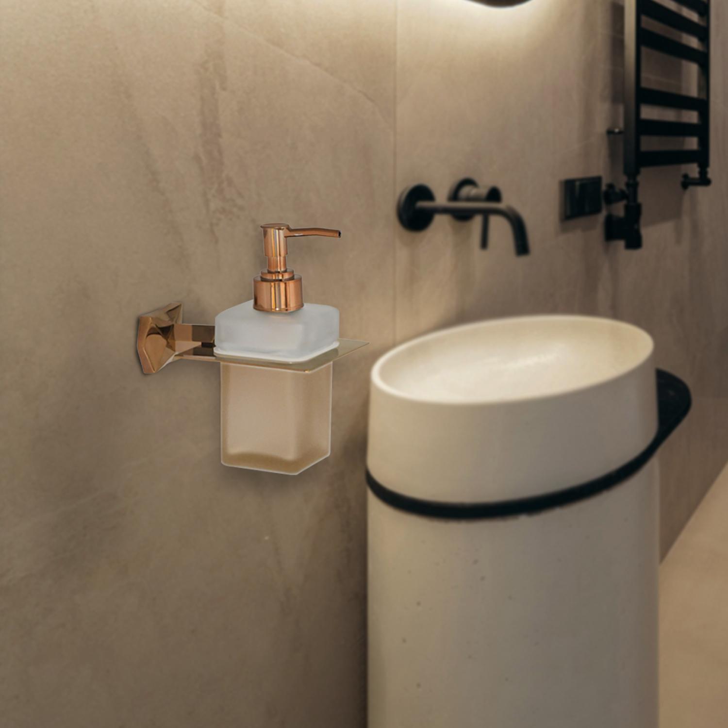 D&B Bathware Wall Mounted Manually Hand Operated Liquid Soap Dispenser_4