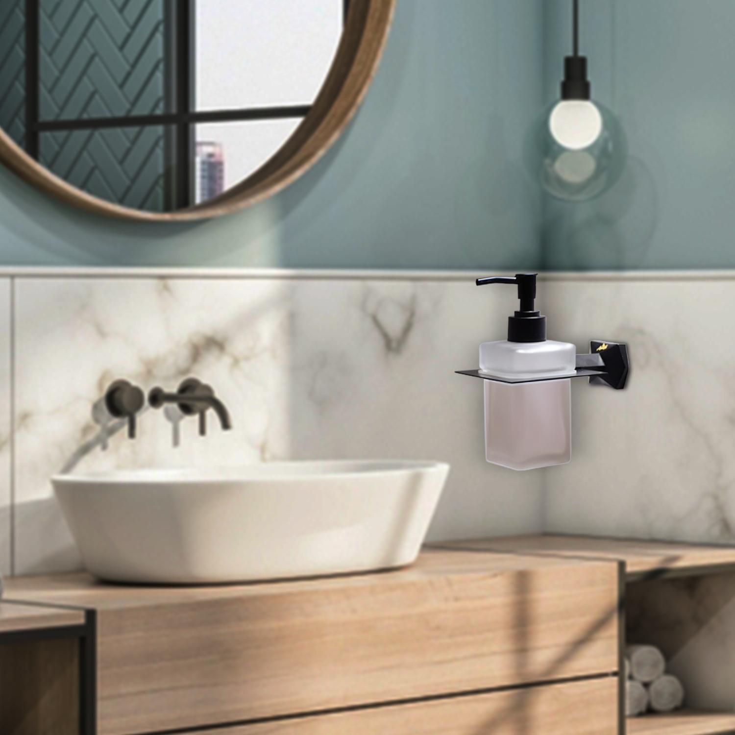 D&B Bathware Wall Mounted Manually Hand Operated Liquid Soap Dispenser_2