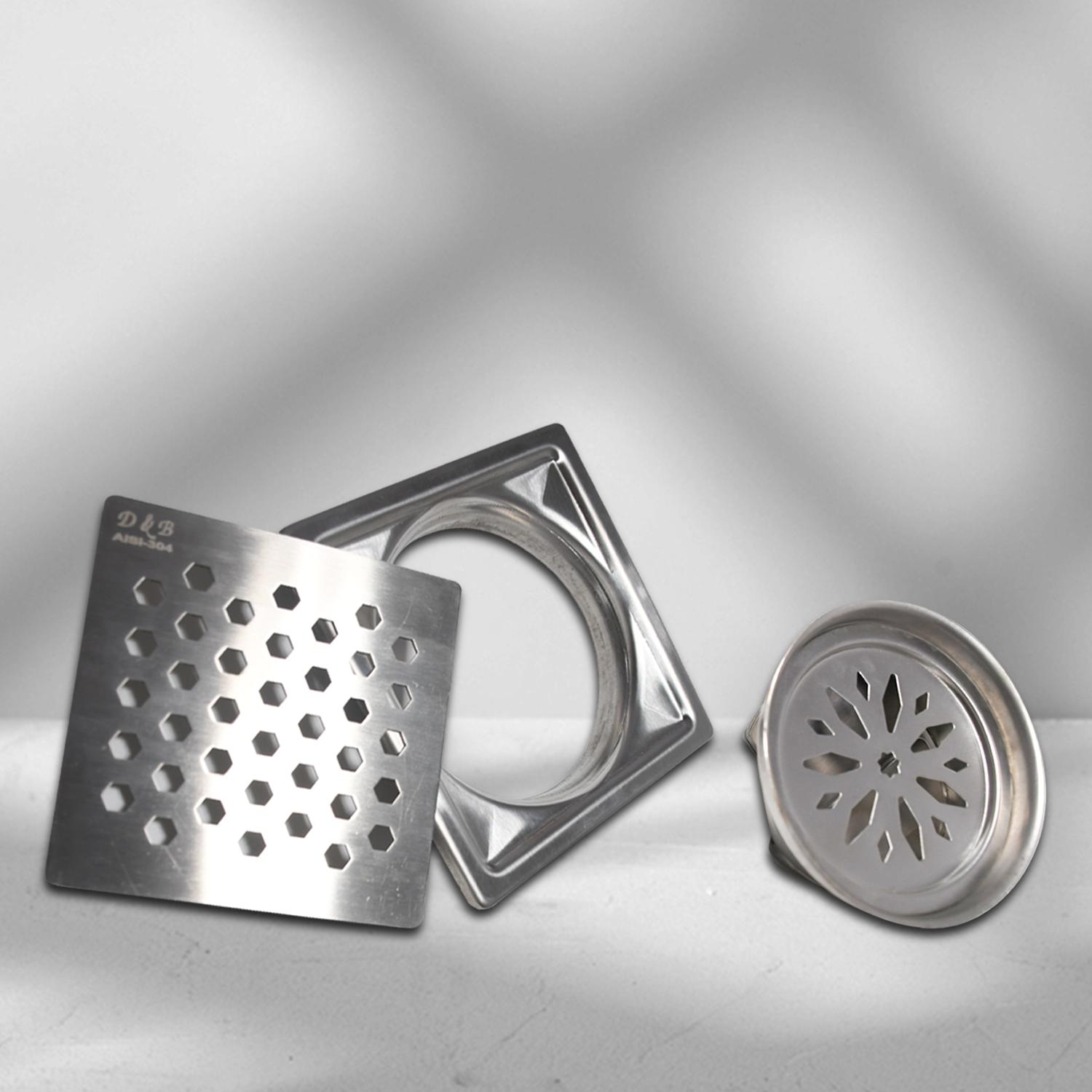 D&B Bathware Stainless Steel Kitchen Sink Drainer 5 x 5 inch VENTO(SS304)_1