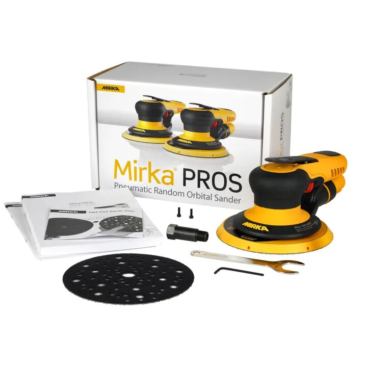 Mirka 150 mm Pneumatic Orbital Sander P680 6.2 bar 12000 rpm_1