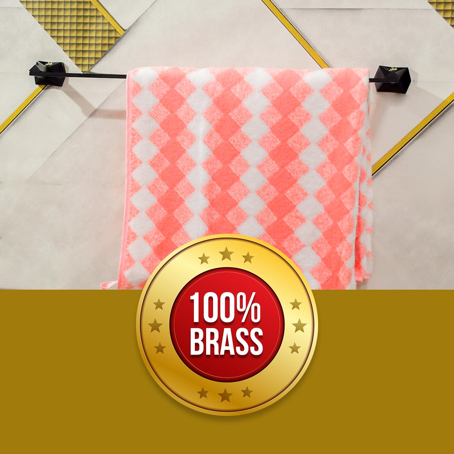 D&B Bathware Gloria Single Bar Towel Rail 300 x 30 mm Brass_3