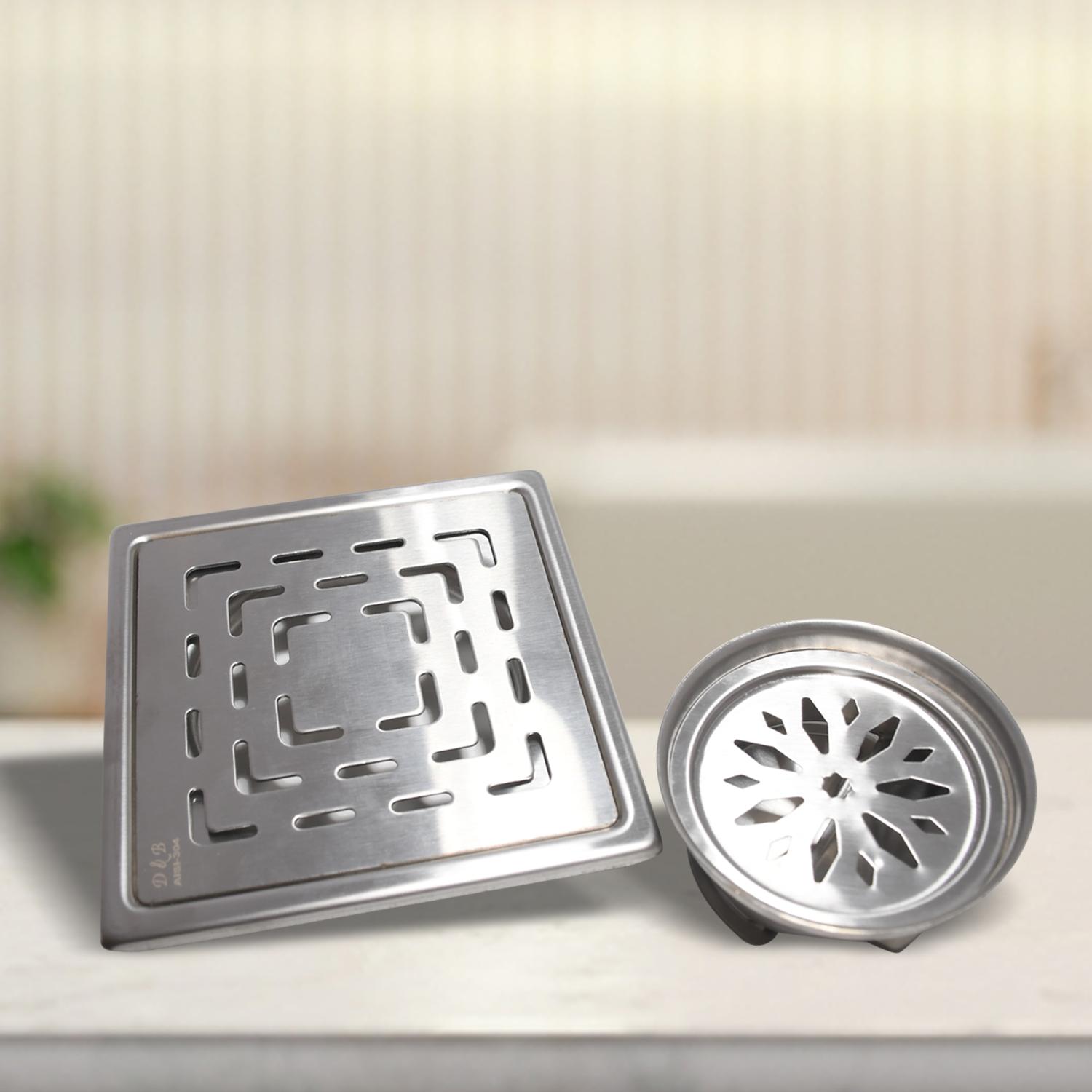 D&B Bathware Stainless Steel Kitchen Sink Drainer 6 x 6 inch AQUA(SS304)_1