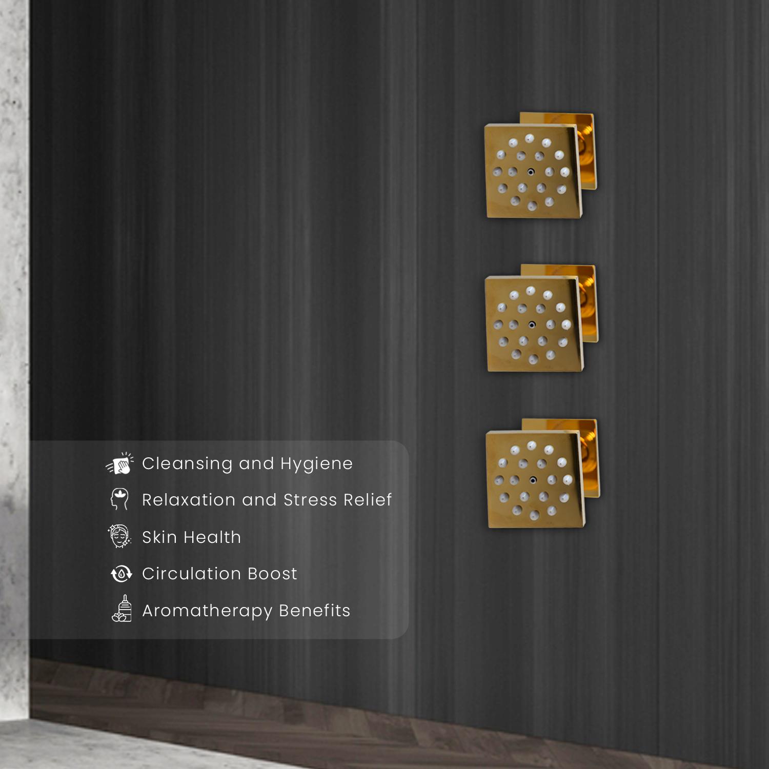 D&B Bathware DB-BDYSWR1051-SQR Body Shower 70 mm Brass_3