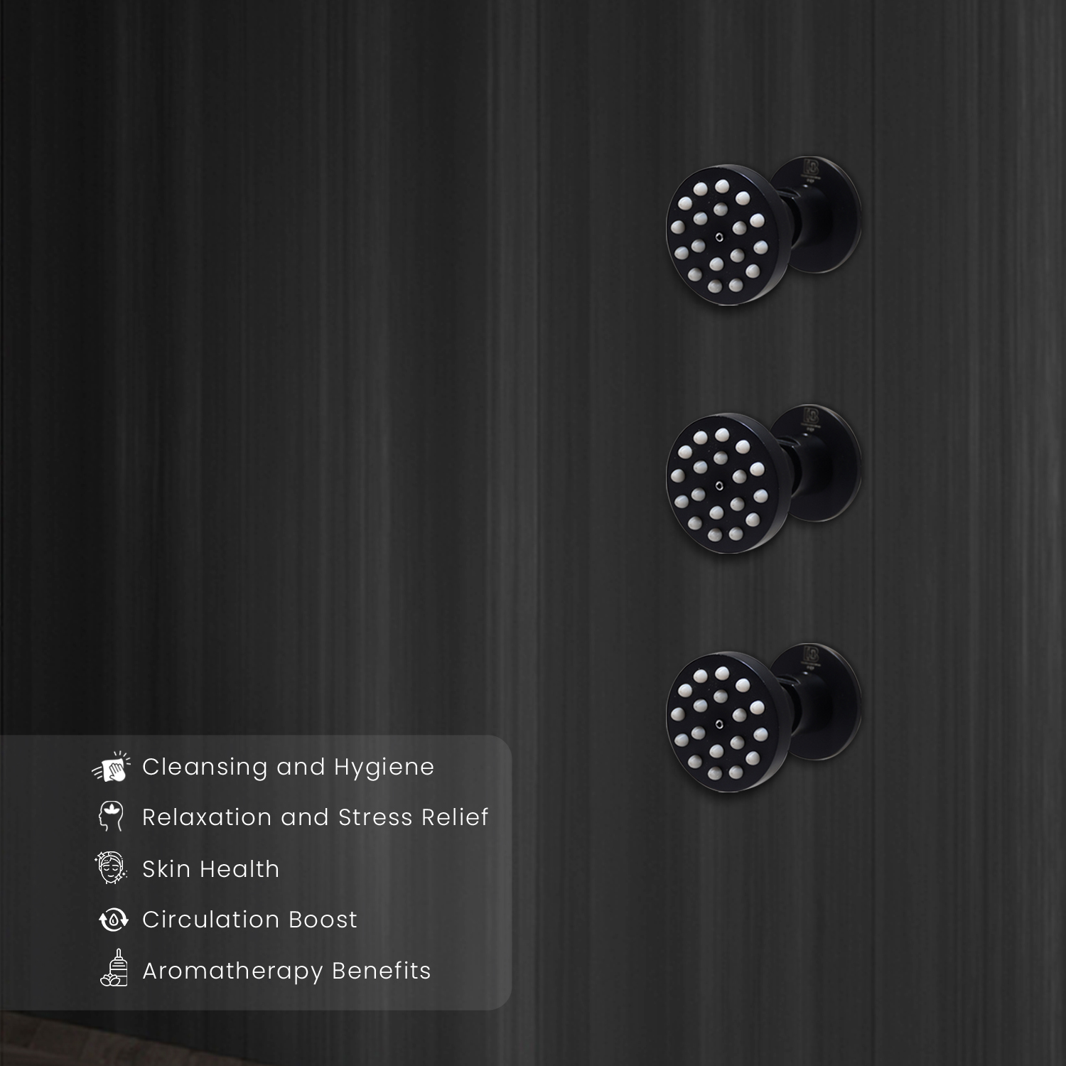 D&B Bathware DB-BDYSWR1052-RND Body Shower 70 mm Brass_3