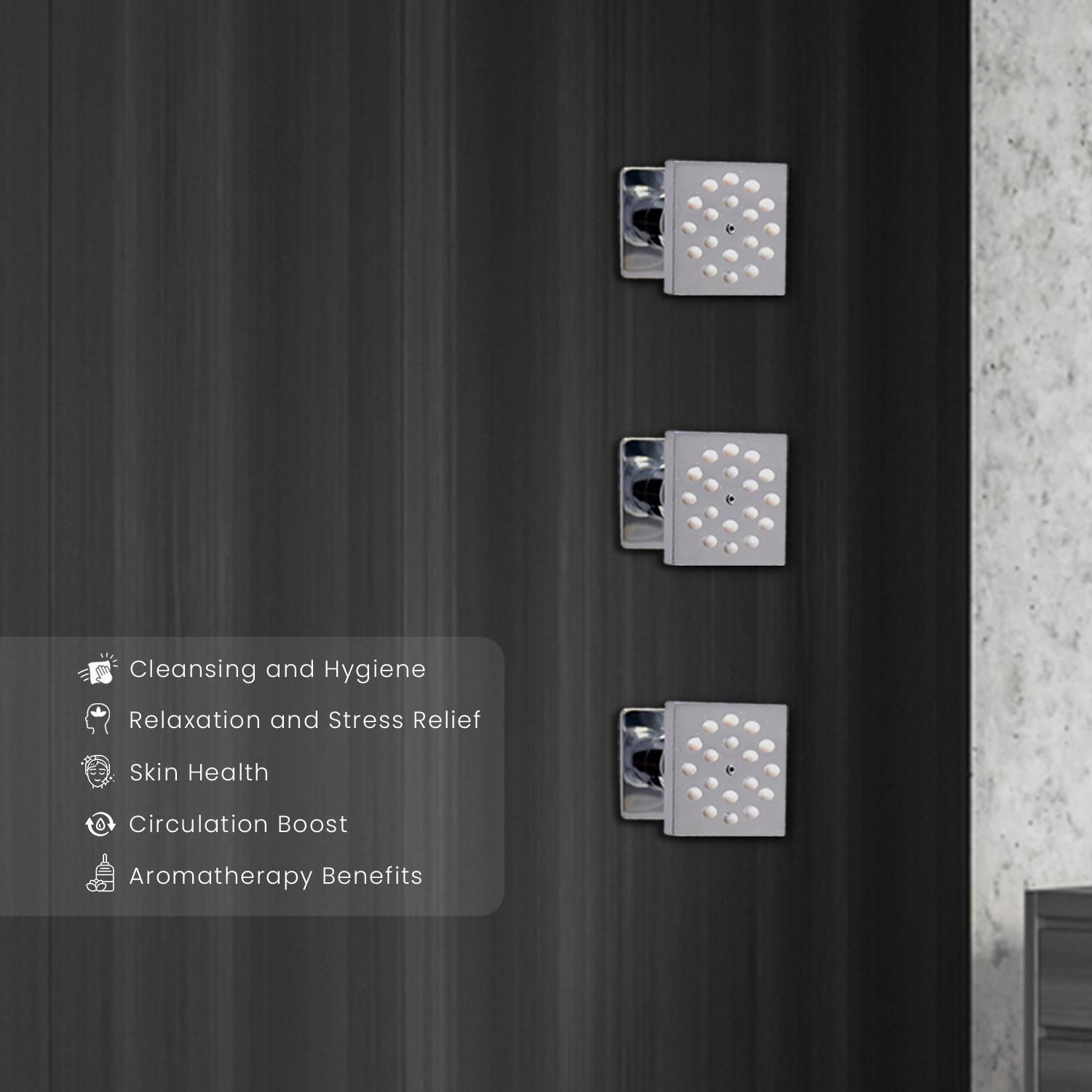 D&B Bathware DB-BDYSWR1051-SQR Body Shower 70 mm Brass_2