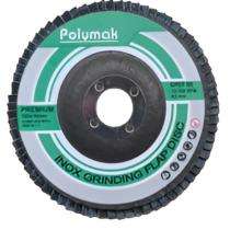 Polymak 5 inch Flap Discs FD4-FB-A80 80 Grit 22.23 mm_0