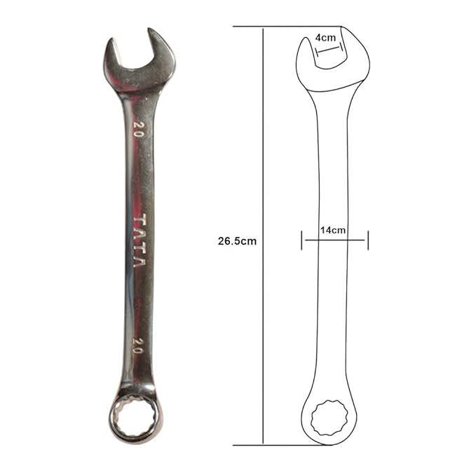 TATA AGRICO 26.5 cm Combination Hand Spanners SPC015 6 - 20 mm_3