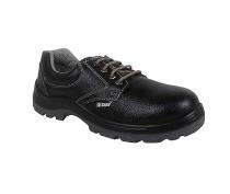 Zain ZM16 Buff Barton Leather Steel Toe Safety Shoes Black_0