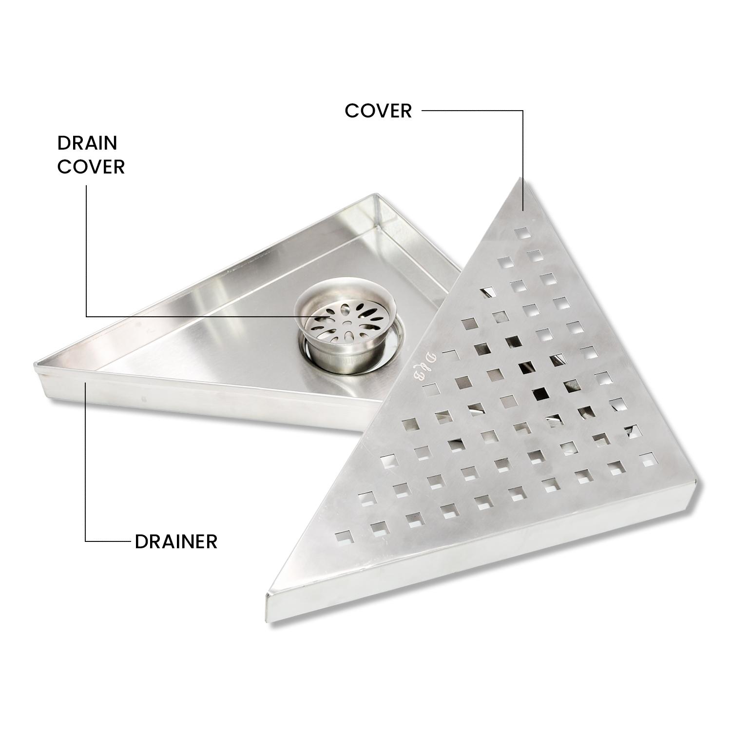 D&B Bathware Stainless Steel Kitchen Sink Drainer 11.5 x 11.5 cm Vento_1