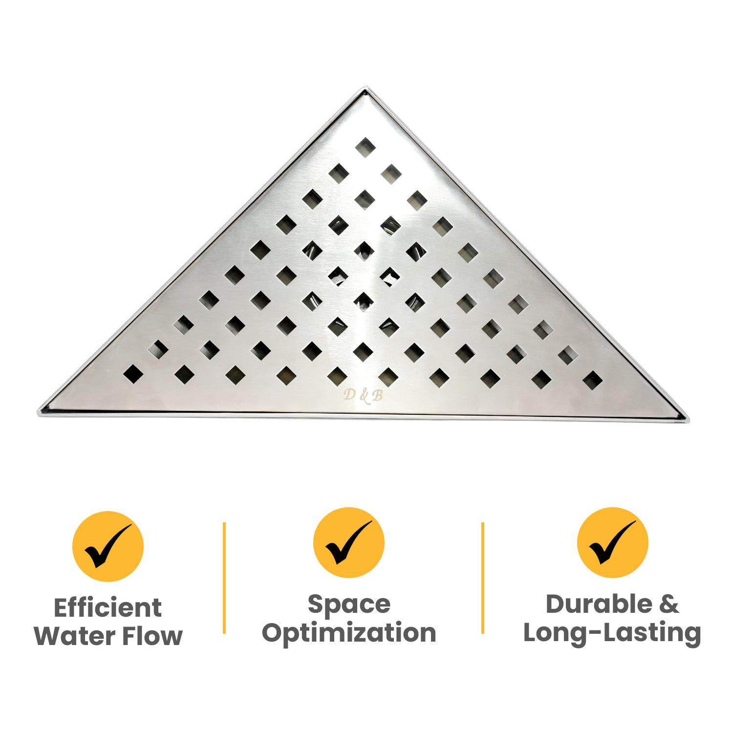 D&B Bathware Stainless Steel Kitchen Sink Drainer 11.5 x 11.5 cm Vento_3