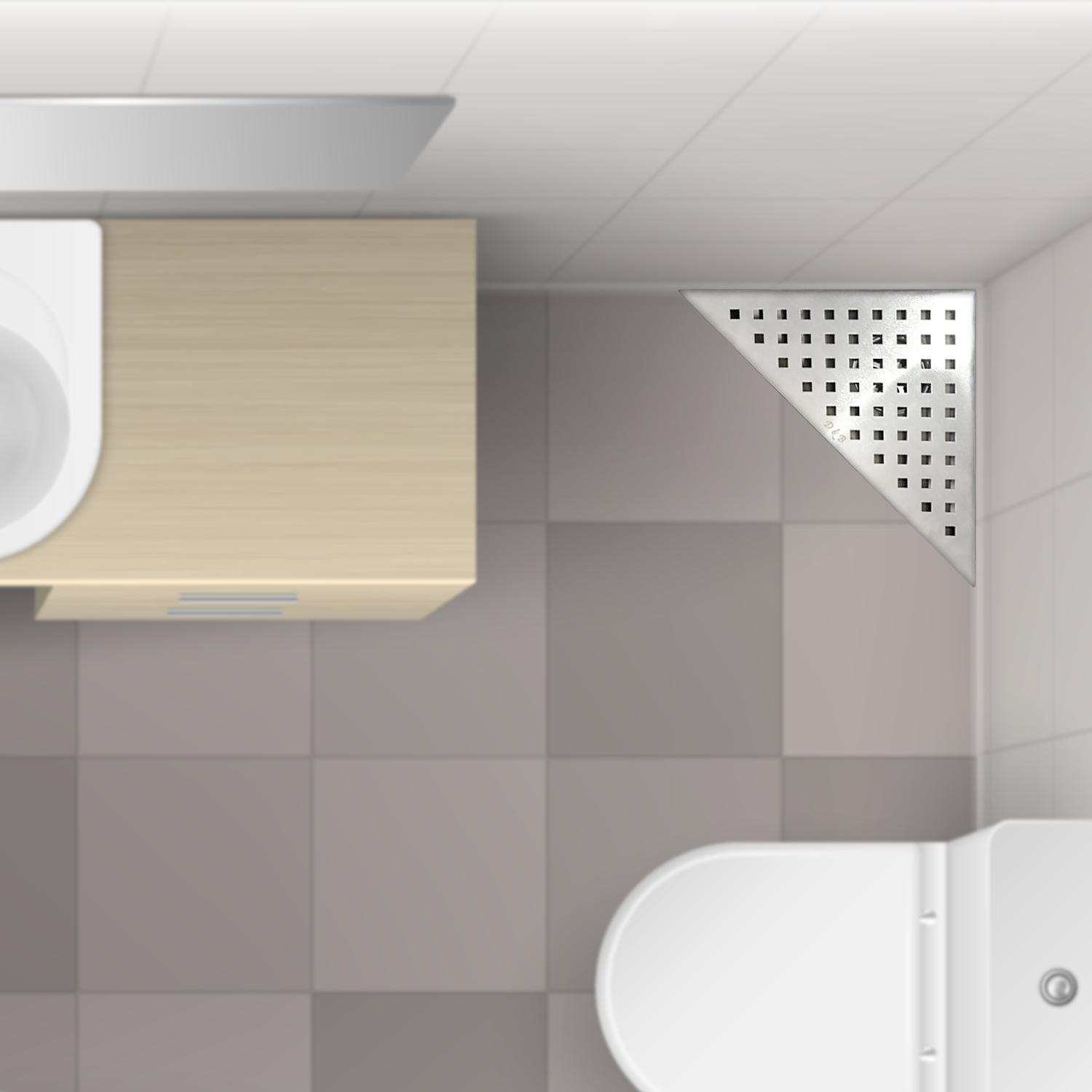 D&B Bathware Stainless Steel Kitchen Sink Drainer 11.5 x 11.5 cm Vento_4