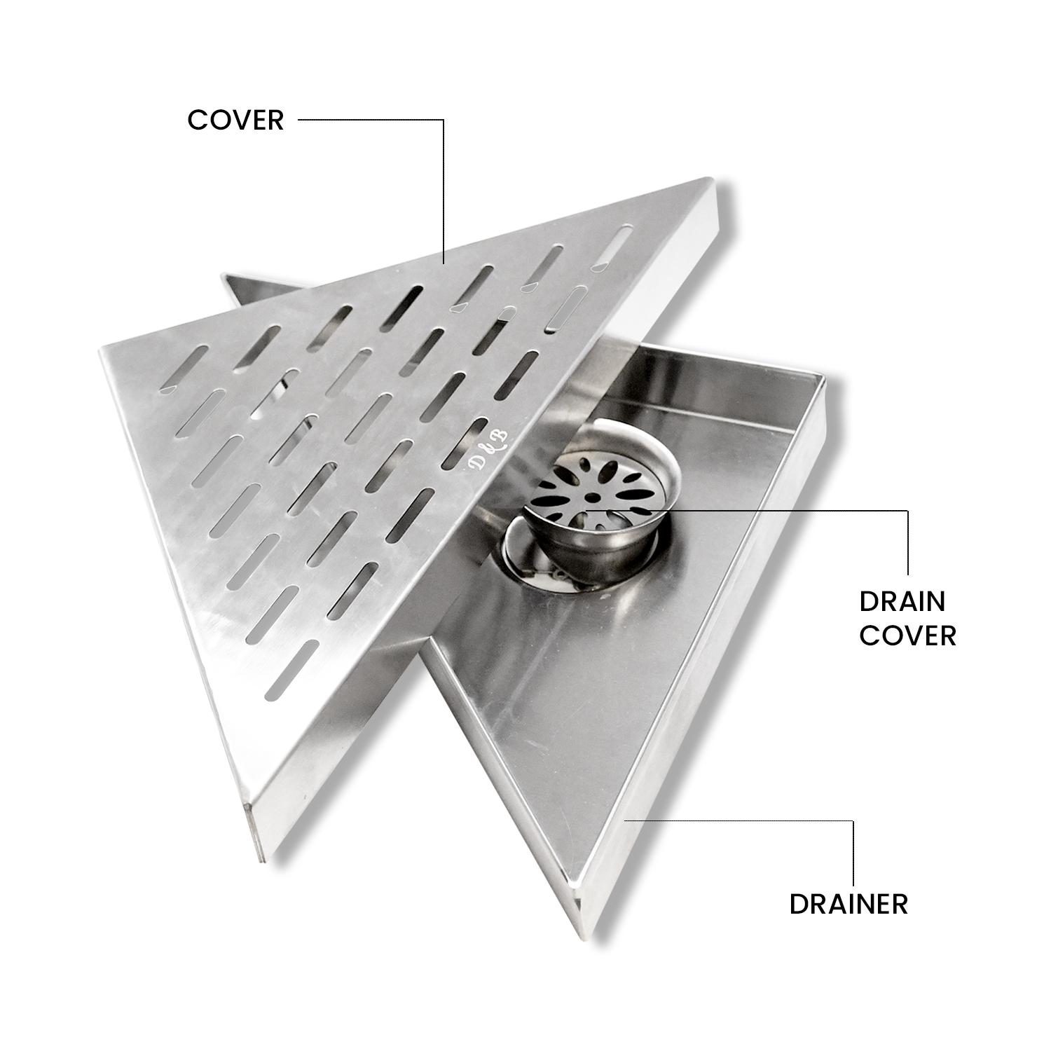 D&B Bathware Stainless Steel Kitchen Sink Drainer 11.5 x 11.5 cm_1