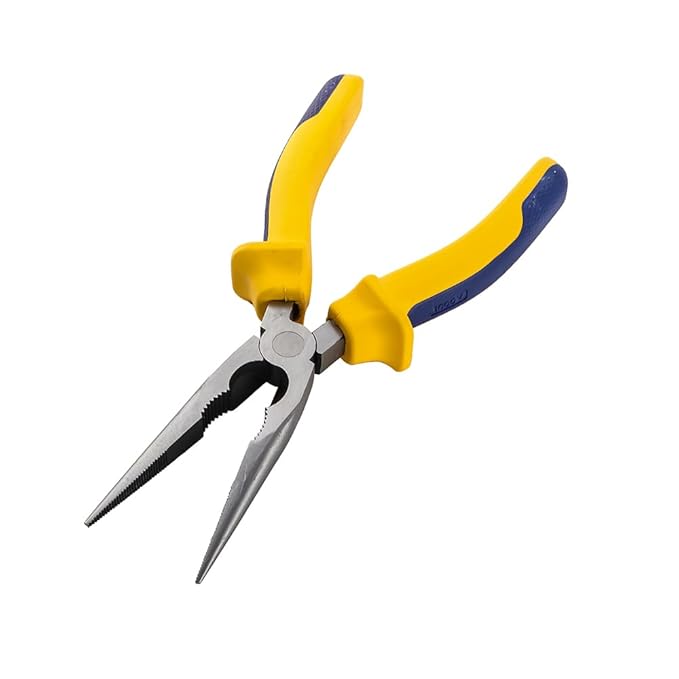 TATA AGRICO 20 mm Long Nose Mechanical Pliers PLN002 Antirust Chrome Vanadium Steel_1