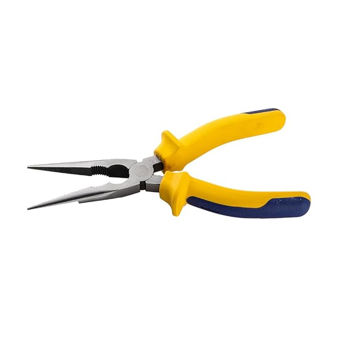 TATA AGRICO 20 mm Long Nose Mechanical Pliers PLN002 Antirust Chrome Vanadium Steel_3