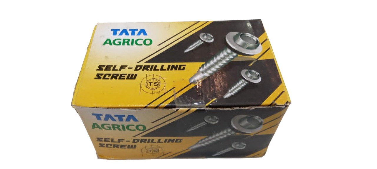 TATA AGRICO Hex Head with a Washer Self Drilling Screw Stainless Steel Zinc Coated_1