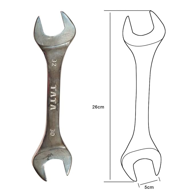 TATA AGRICO 26 cm Double Open End Hand Spanners SPD014 6 - 32 mm_1