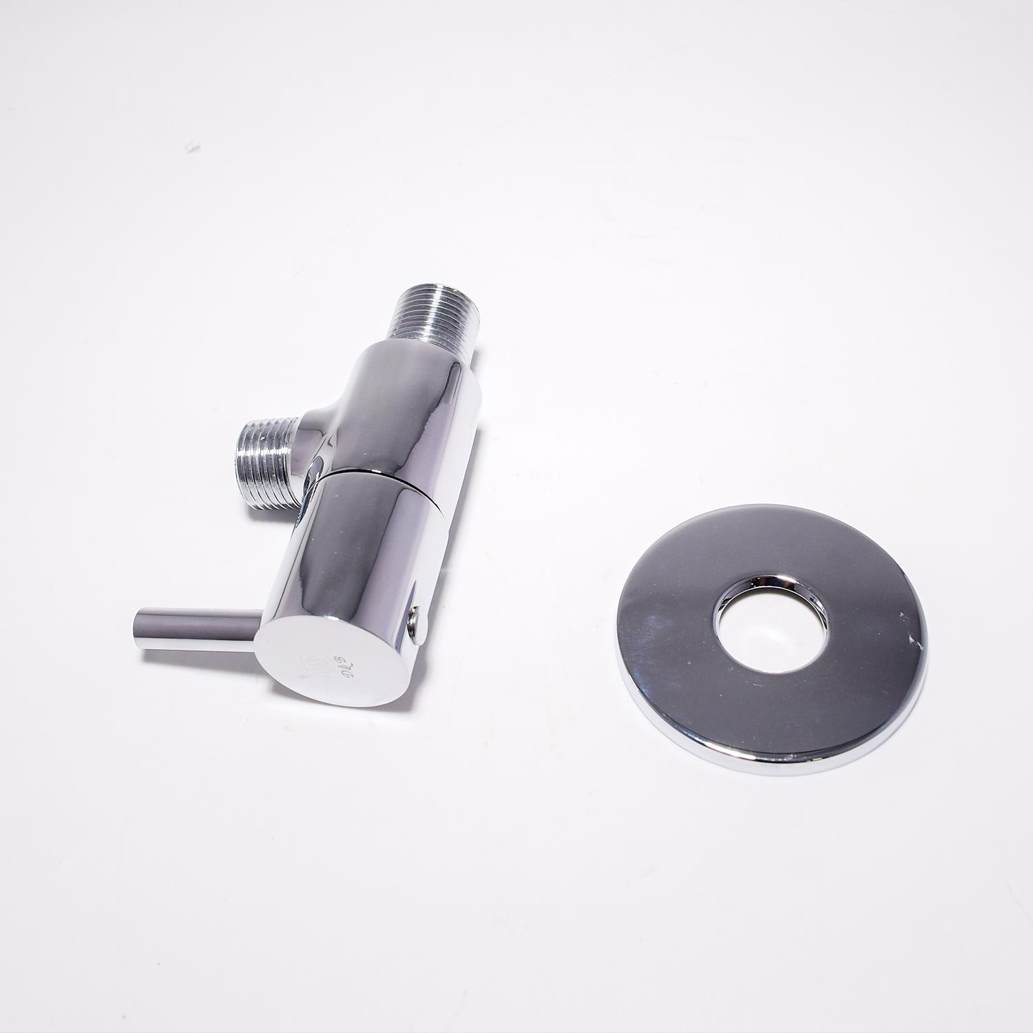 D&B Bathware Chrome Plated Angle Valve Faucet Silver Chorme Roma_3